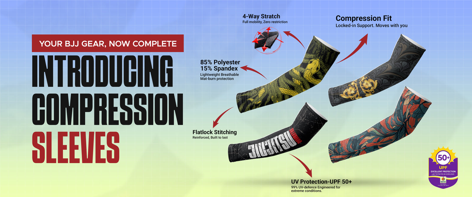 Combatra UV protection arm sleeves