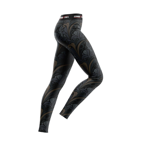 Golden Black  Compression spats For Women