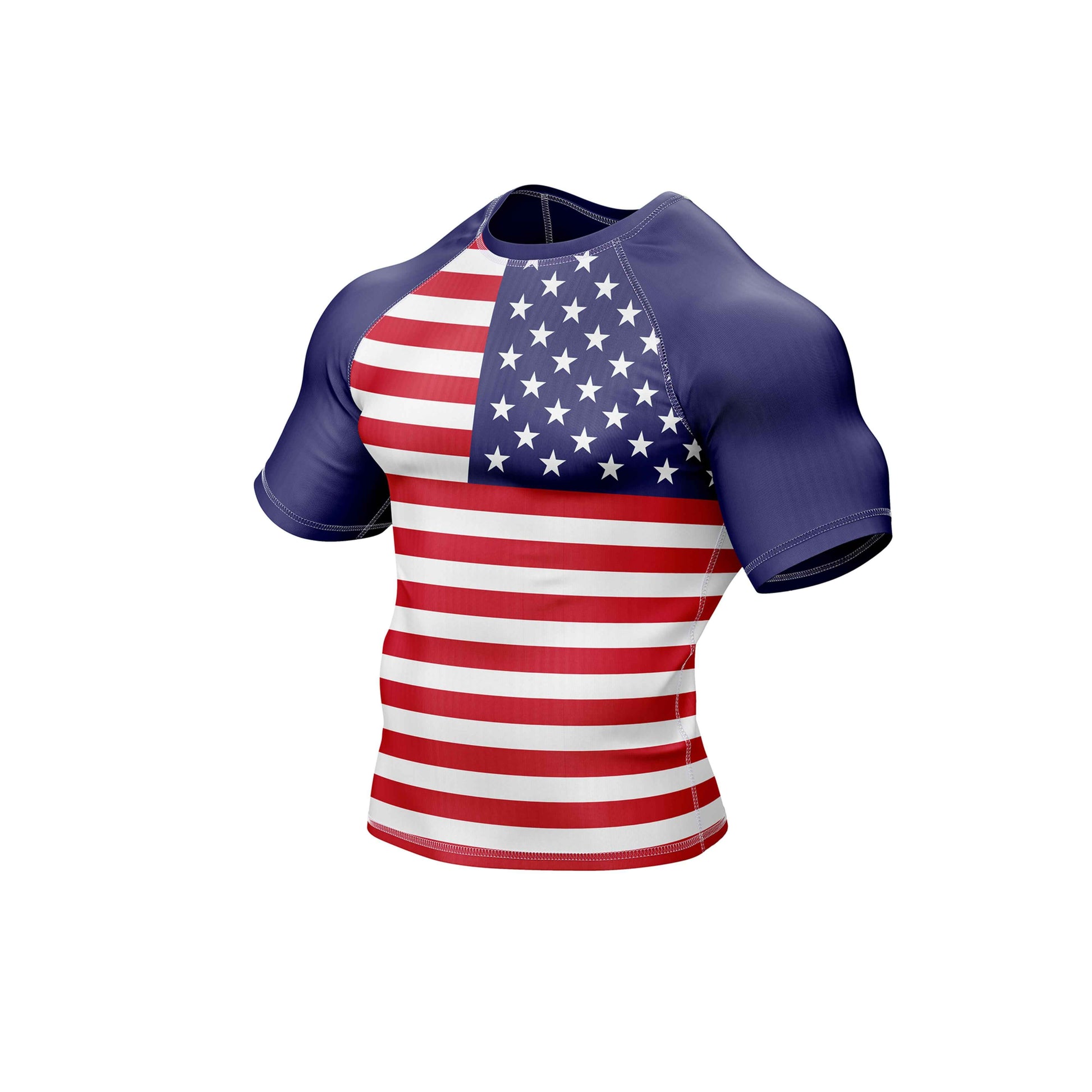 USA Flag Compression Rash Guard