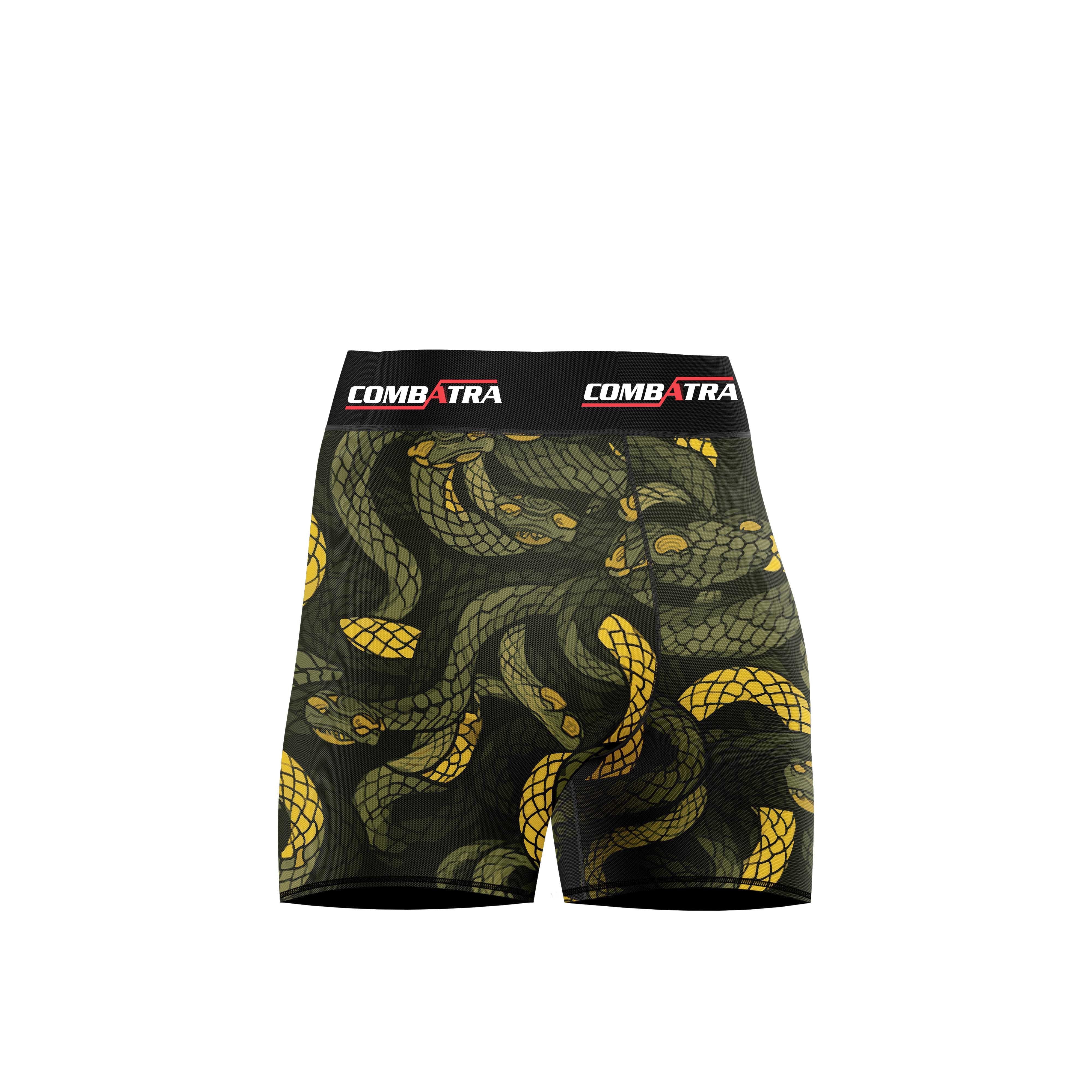 Abstract Snake Fury Women’s  Compression Shorts -  Combat Shorts