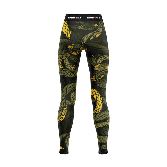 Abstract Snake Fury Compression spats For Women - Combatra