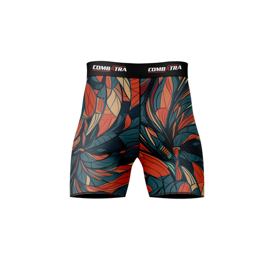Feather Design  Compression Shorts