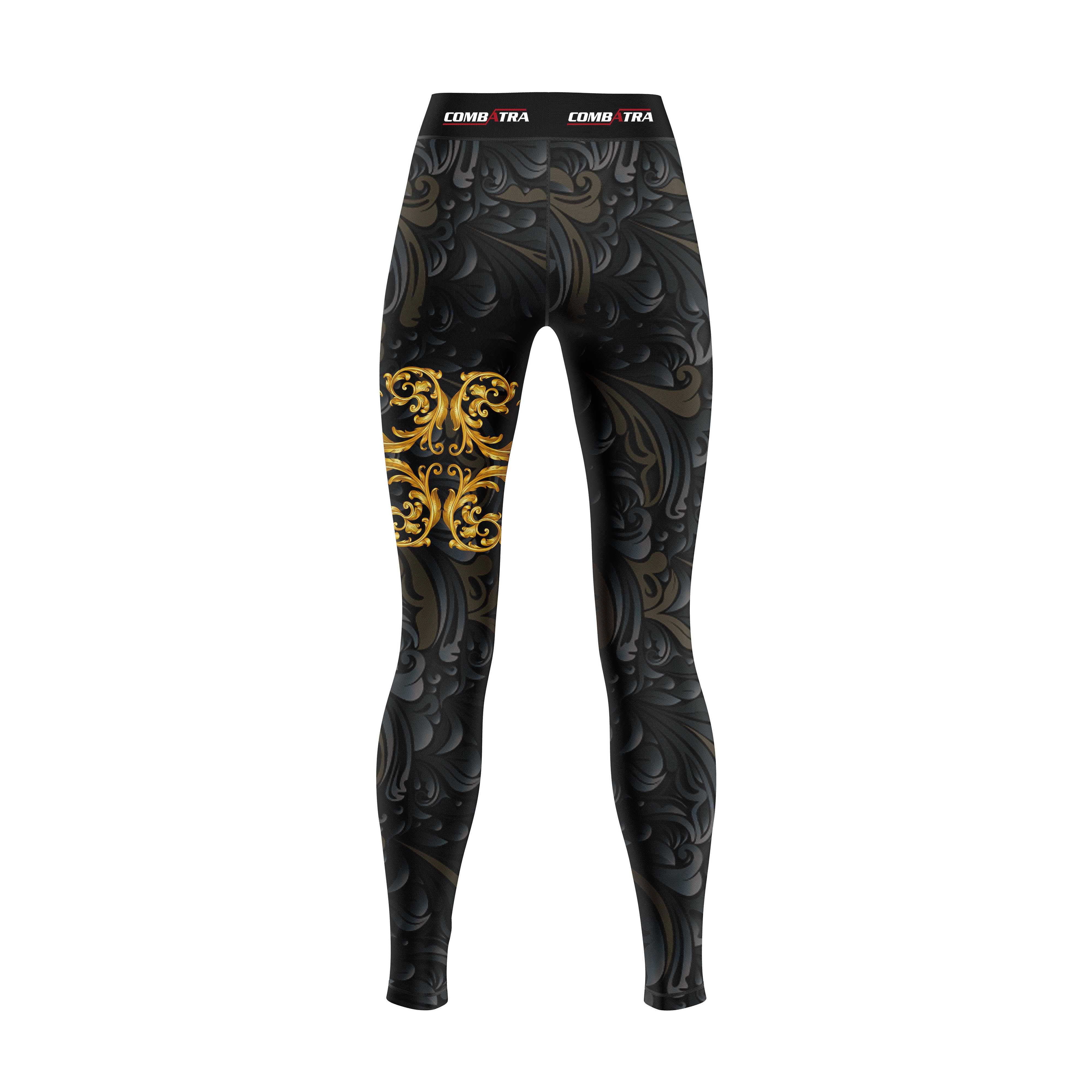 Golden Black  Compression spats For Women