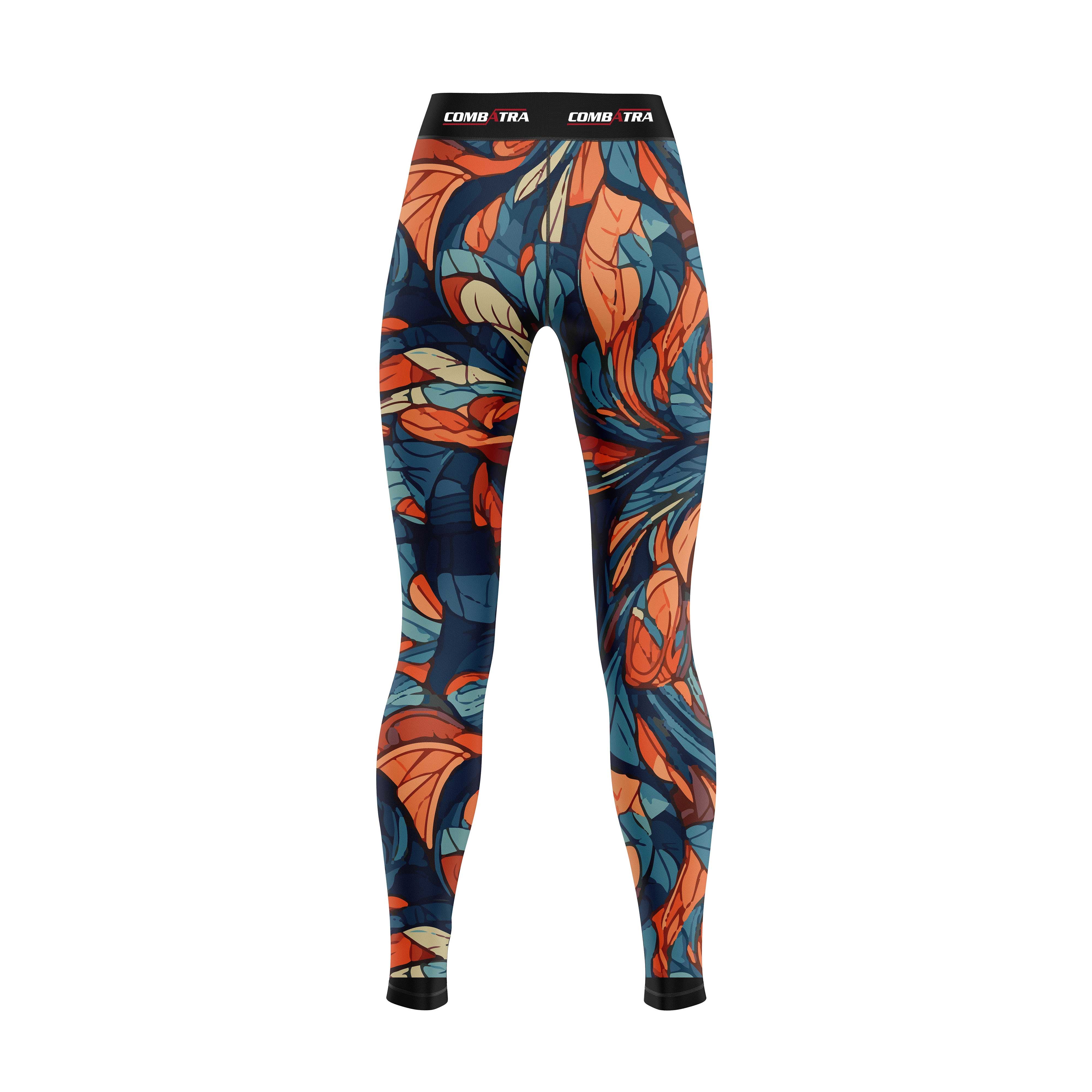 Feather Design  Compression Pants For Women