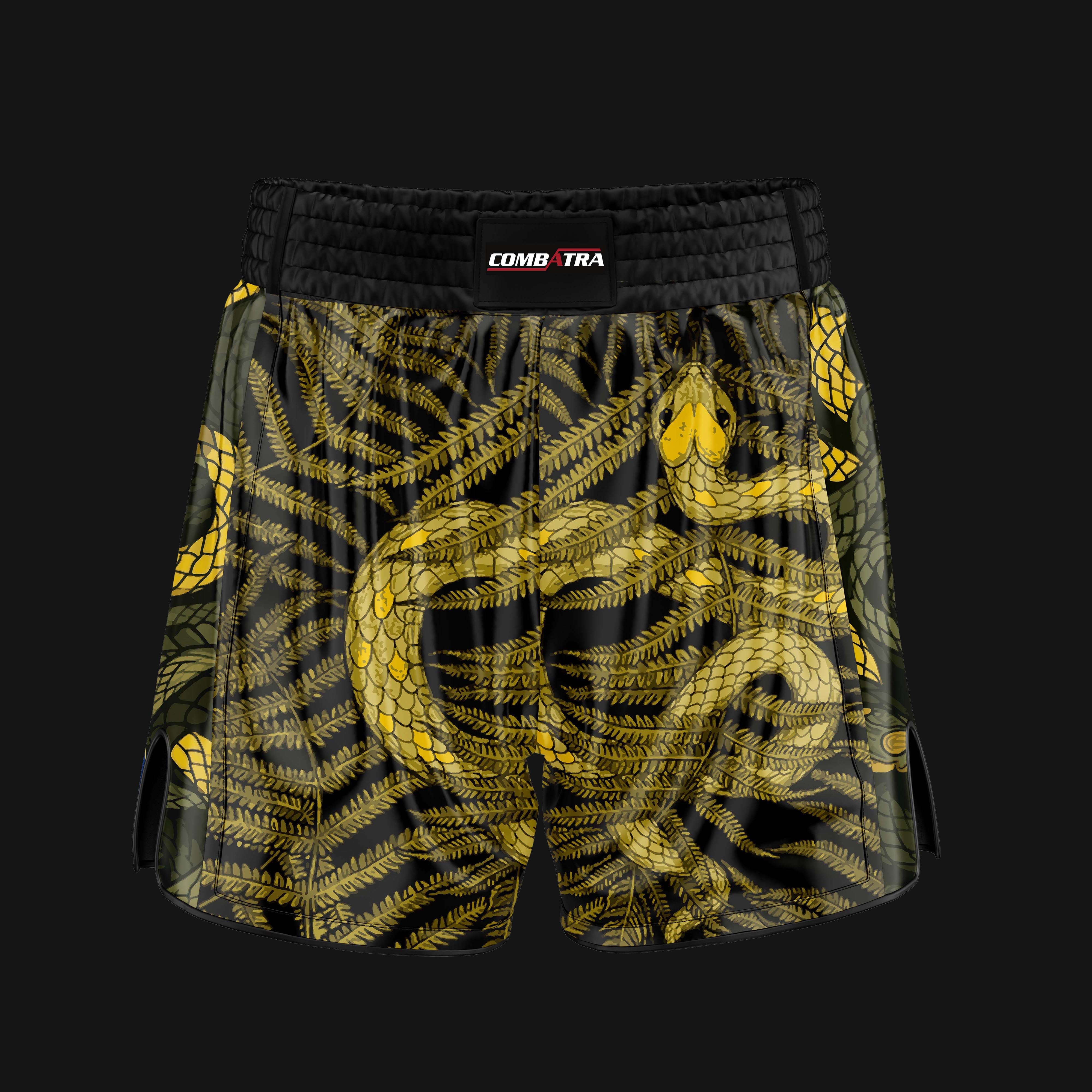 Abstract Snake Fury Muay Thai Shorts
