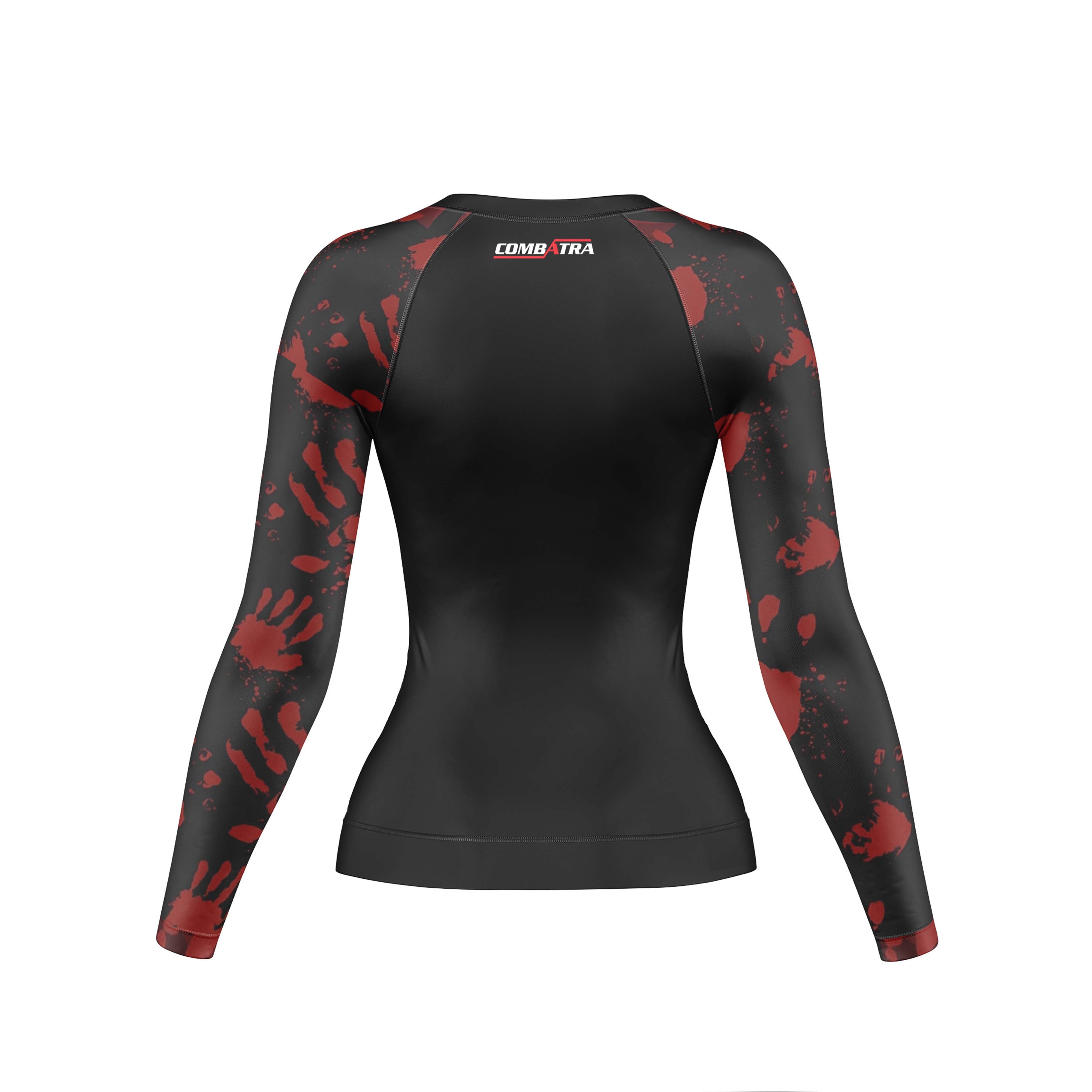 Hand printed Compression Rash Guard For Women