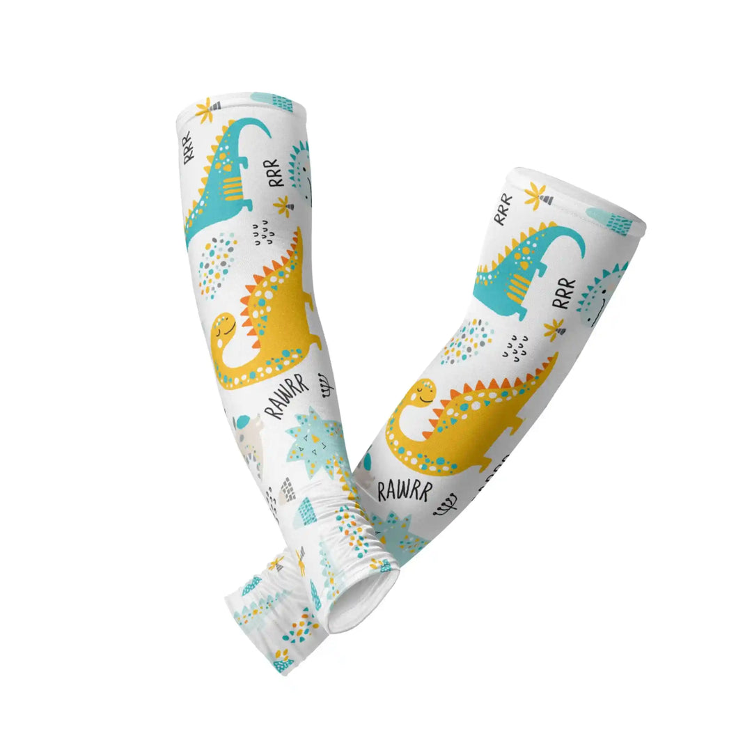 Combatra Kids Little Dino World Arm Sleeves – UPF 50+