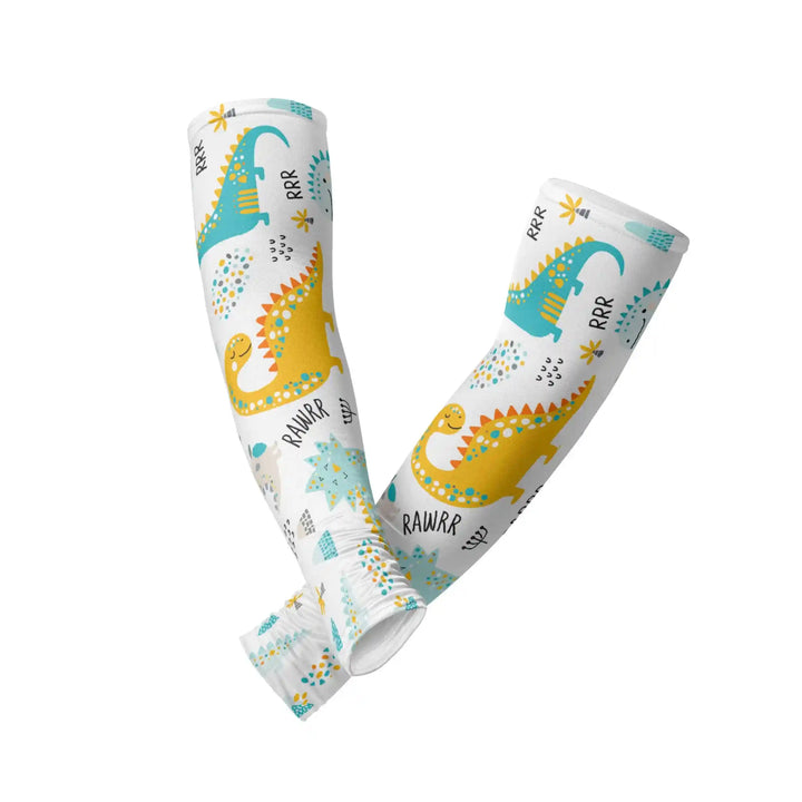 Combatra Kids Little Dino World Arm Sleeves – UPF 50+
