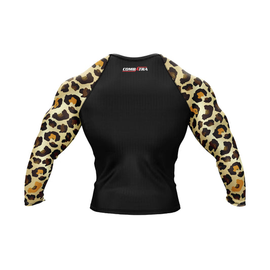 Leopard Rage  Compression Rash Guard - Combatra