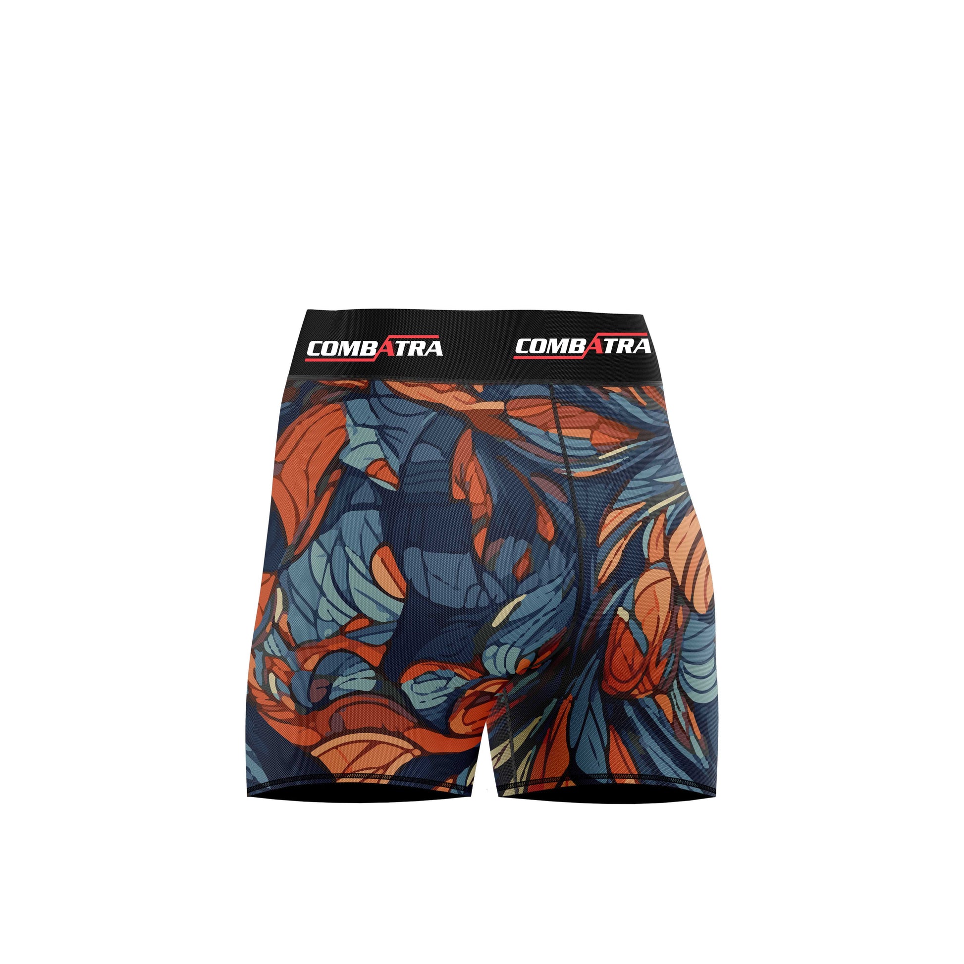 Abstract Feather   Women’s  Compression Shorts -  Combat Shorts - Combatra