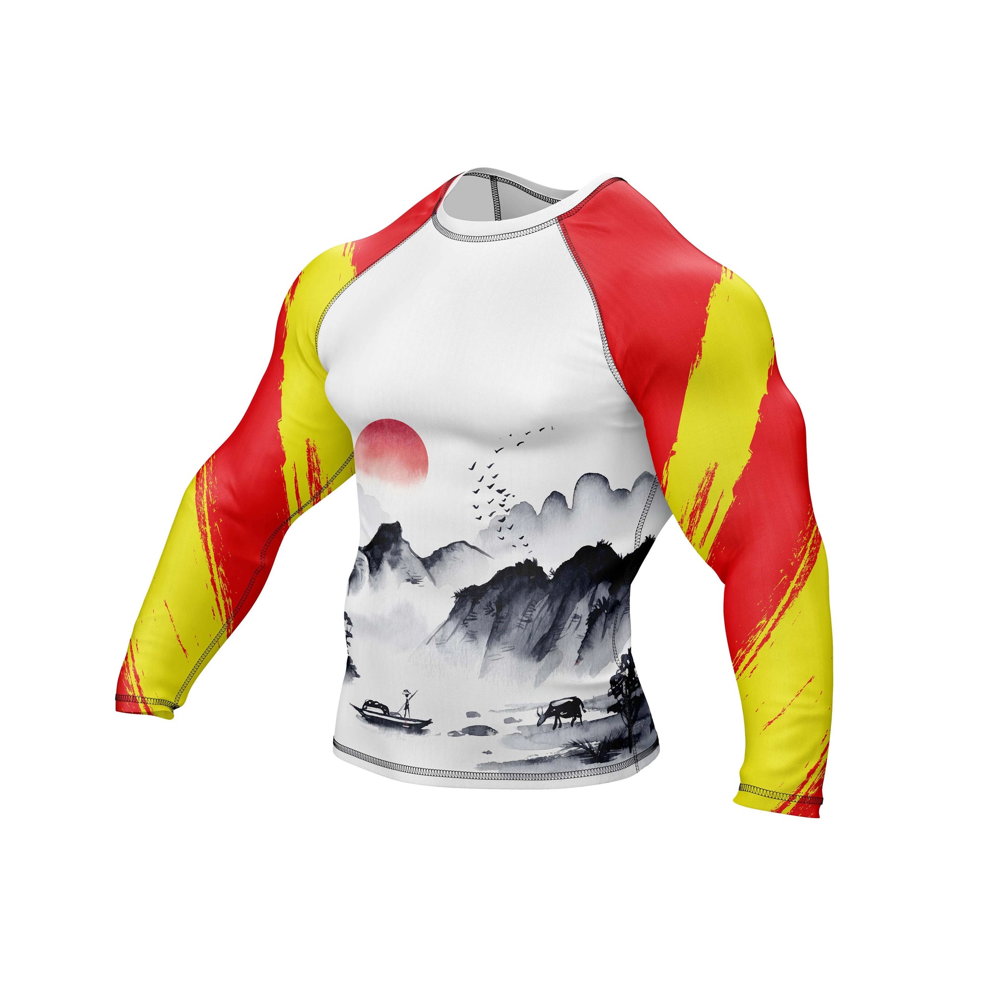 Chinese Red Dragon Patriotic Rashguard - Combatra