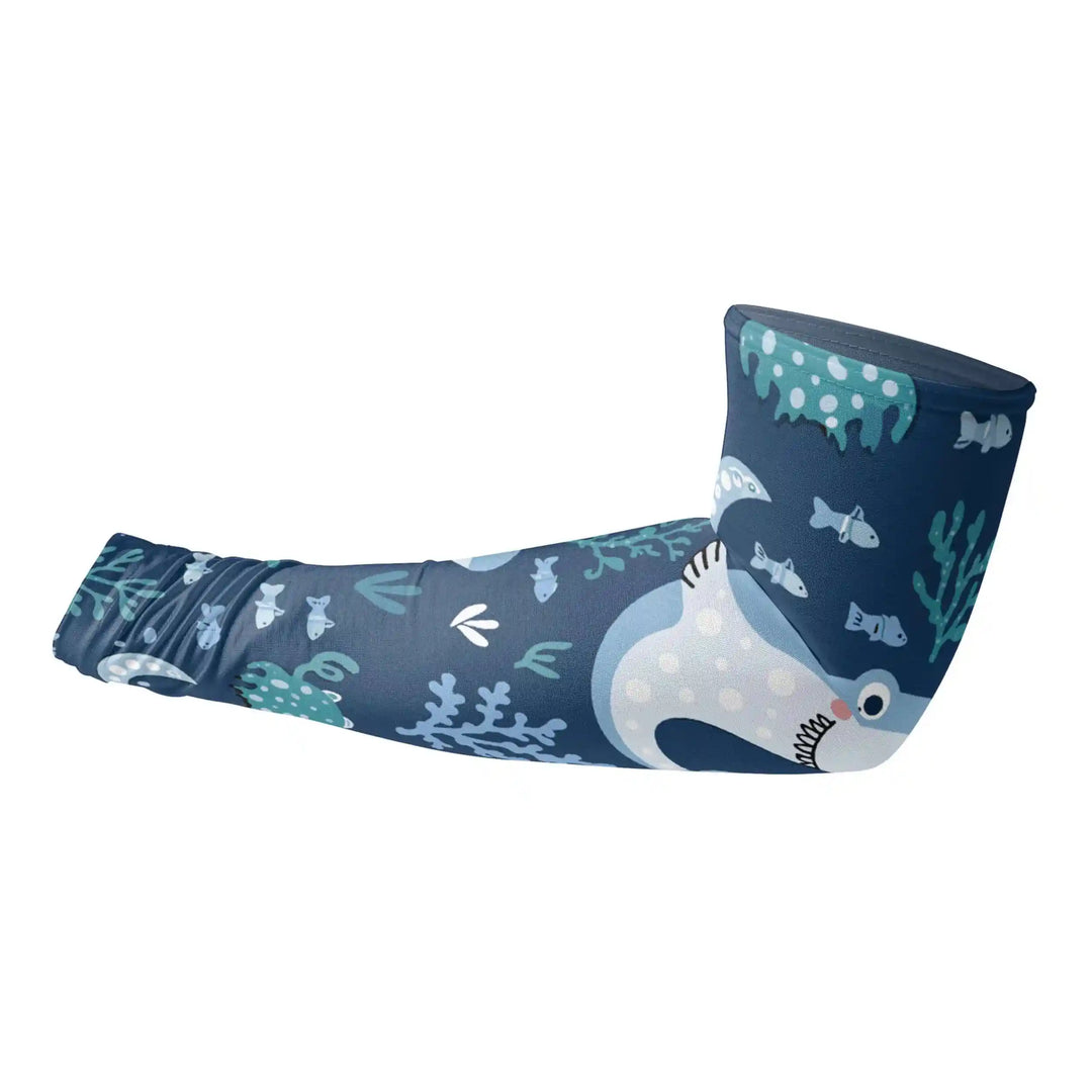 Combatra Kids Happy Shark Reef Arm Sleeves – UPF 50+