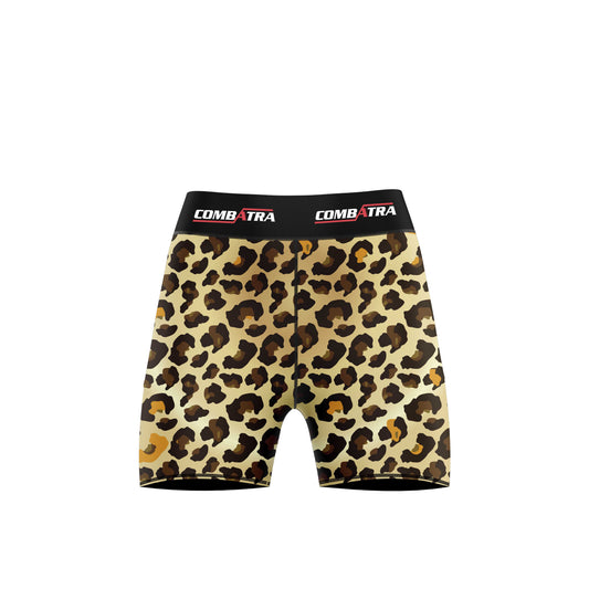 Leopard Rage  Women’s  Compression Shorts -  Combat Shorts - Combatra