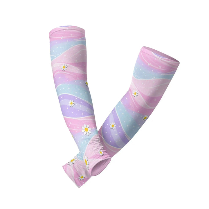 Combatra Kids Wavy Rainbow Arm Sleeves – UPF 50+