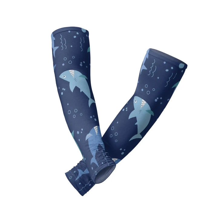 Combatra Kids Ocean Shark Bite Arm Sleeves – UPF 50+