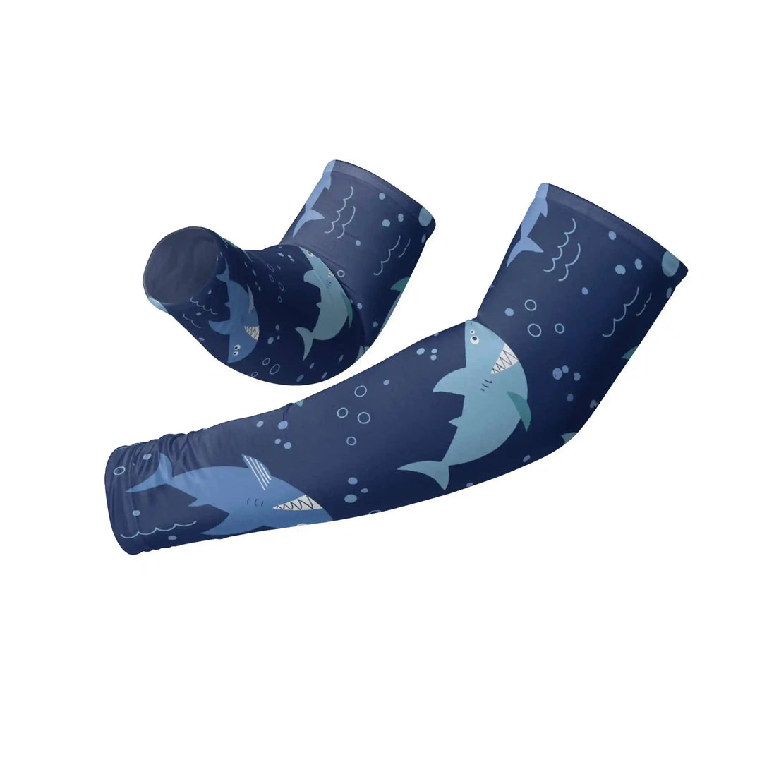 Combatra Kids Ocean Shark Bite Arm Sleeves – UPF 50+