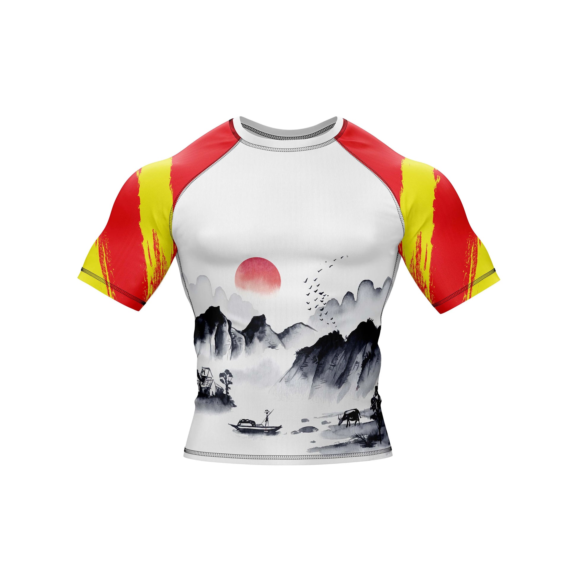 Chinese Red Dragon Patriotic Rashguard - Combatra