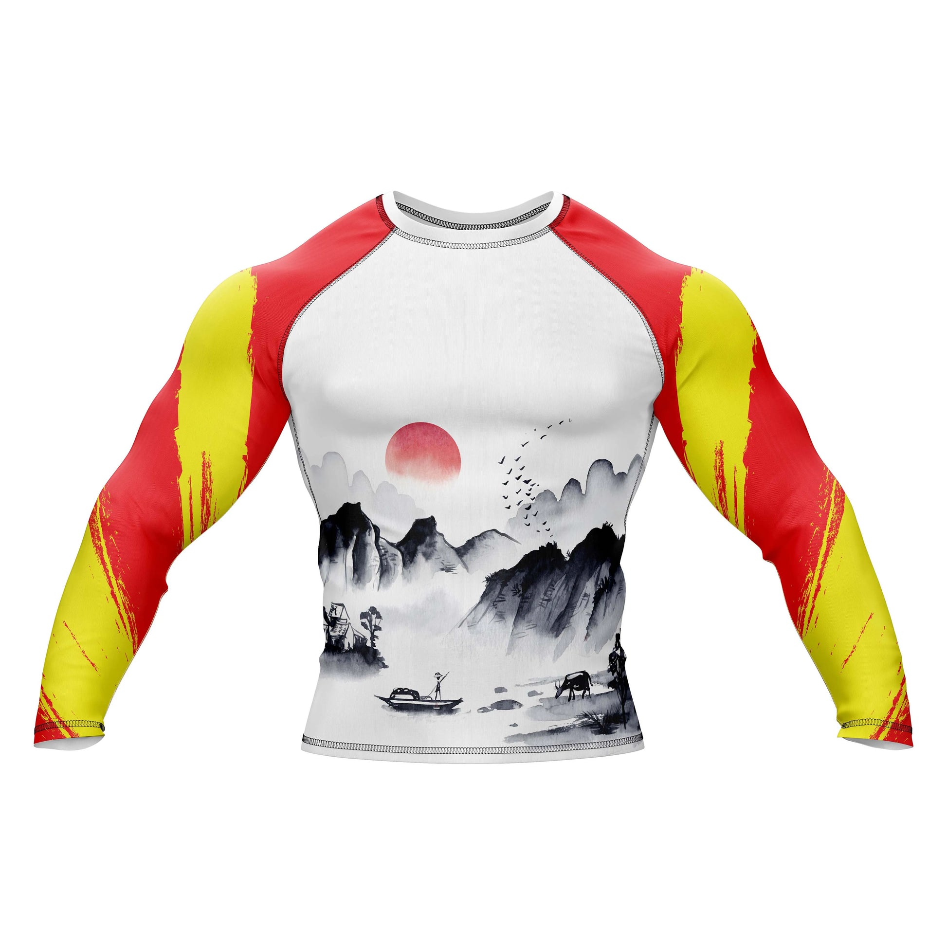 Chinese Red Dragon Patriotic Rashguard - Combatra