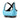 Abstract Sky Blue Sports Bra