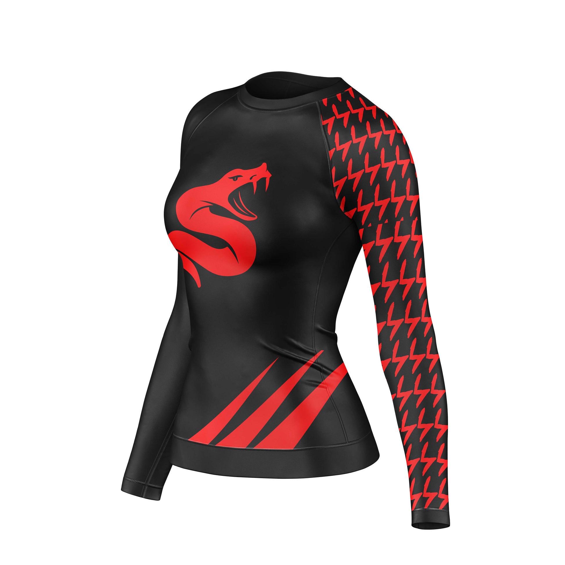 Snake fury Compression Rash Guard For Women - Combatra