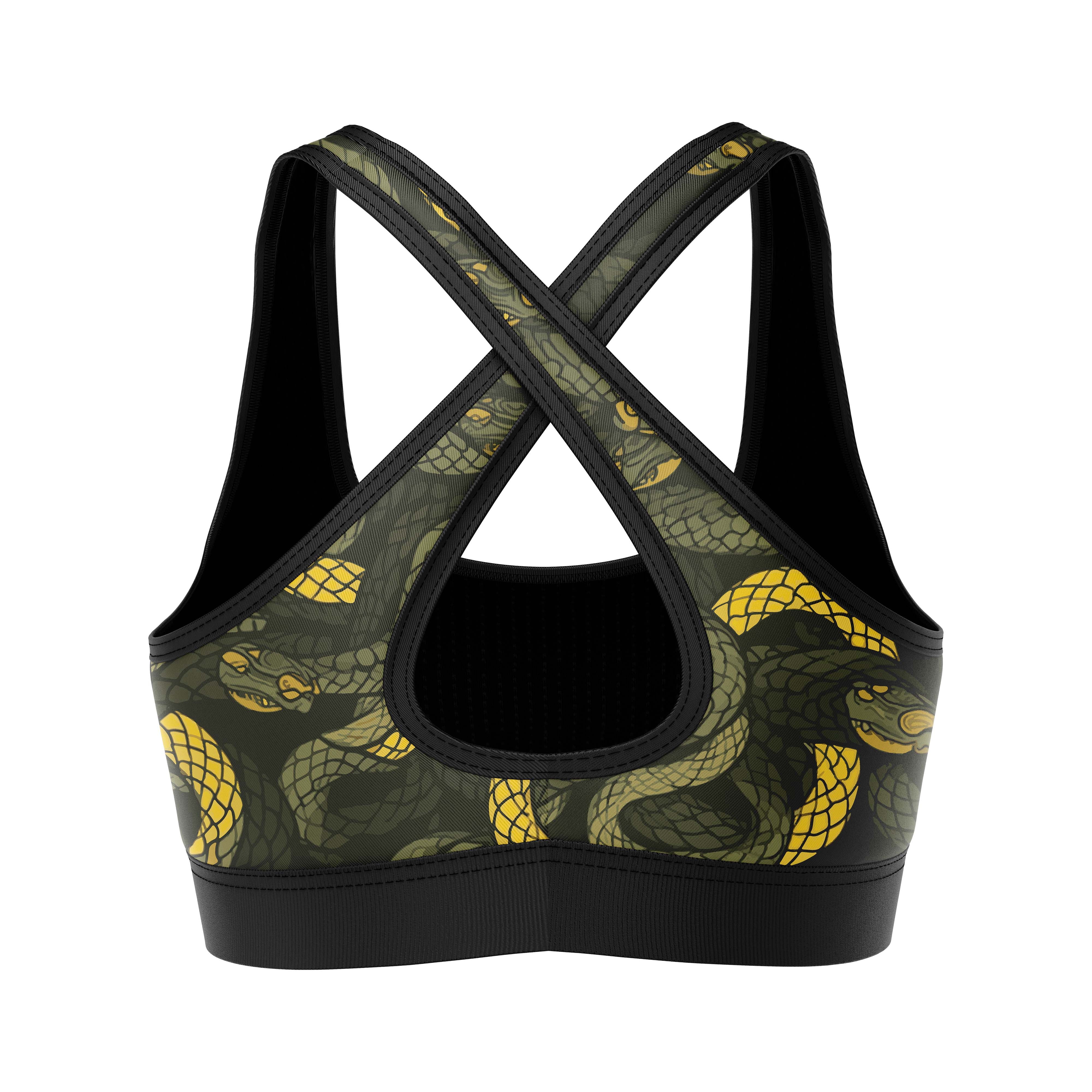 Abstract Snake Fury Sports Bra