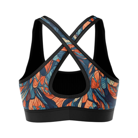 Feather Design Sports Bra - Combatra