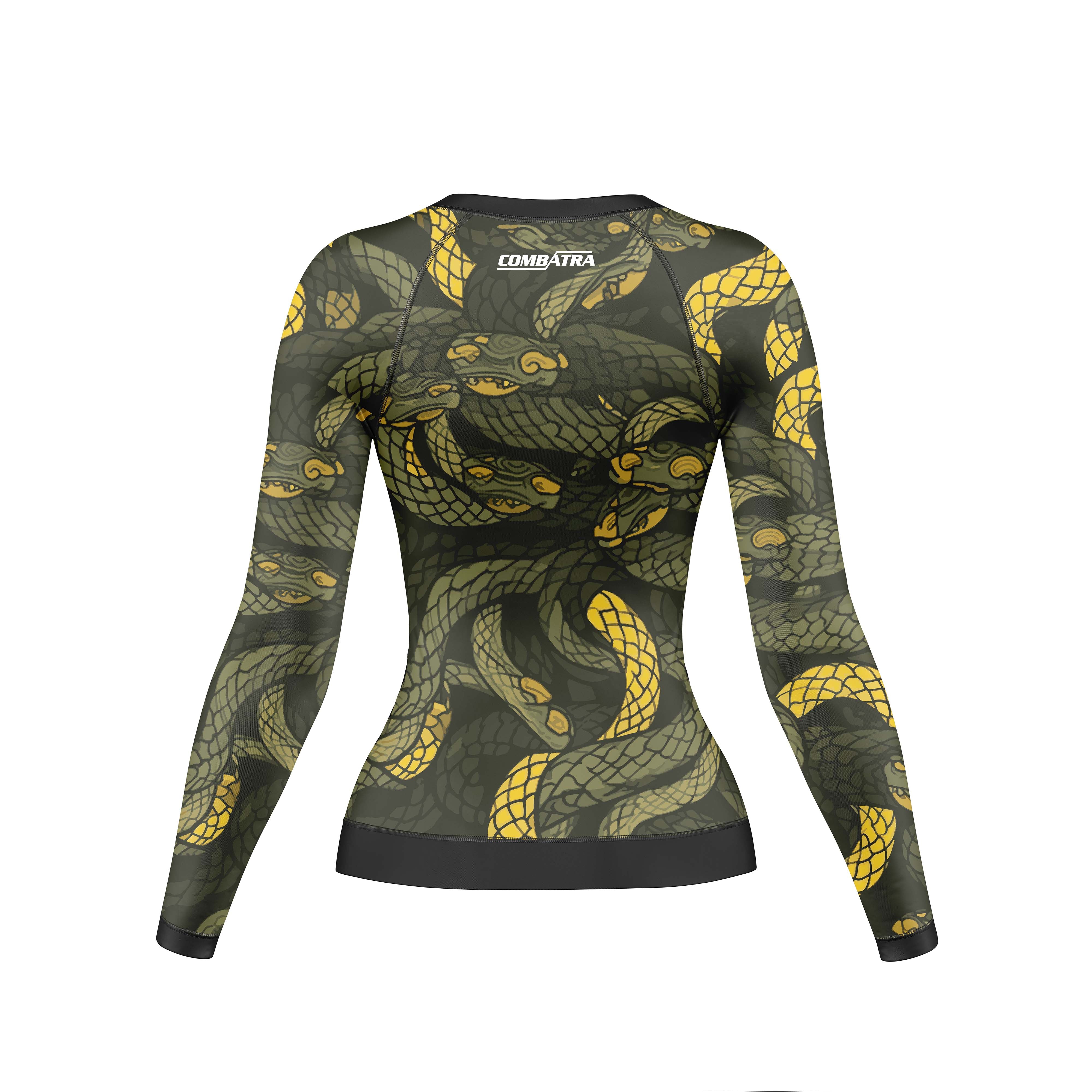 Abstract Snake fury Compression Rash Guard For Women