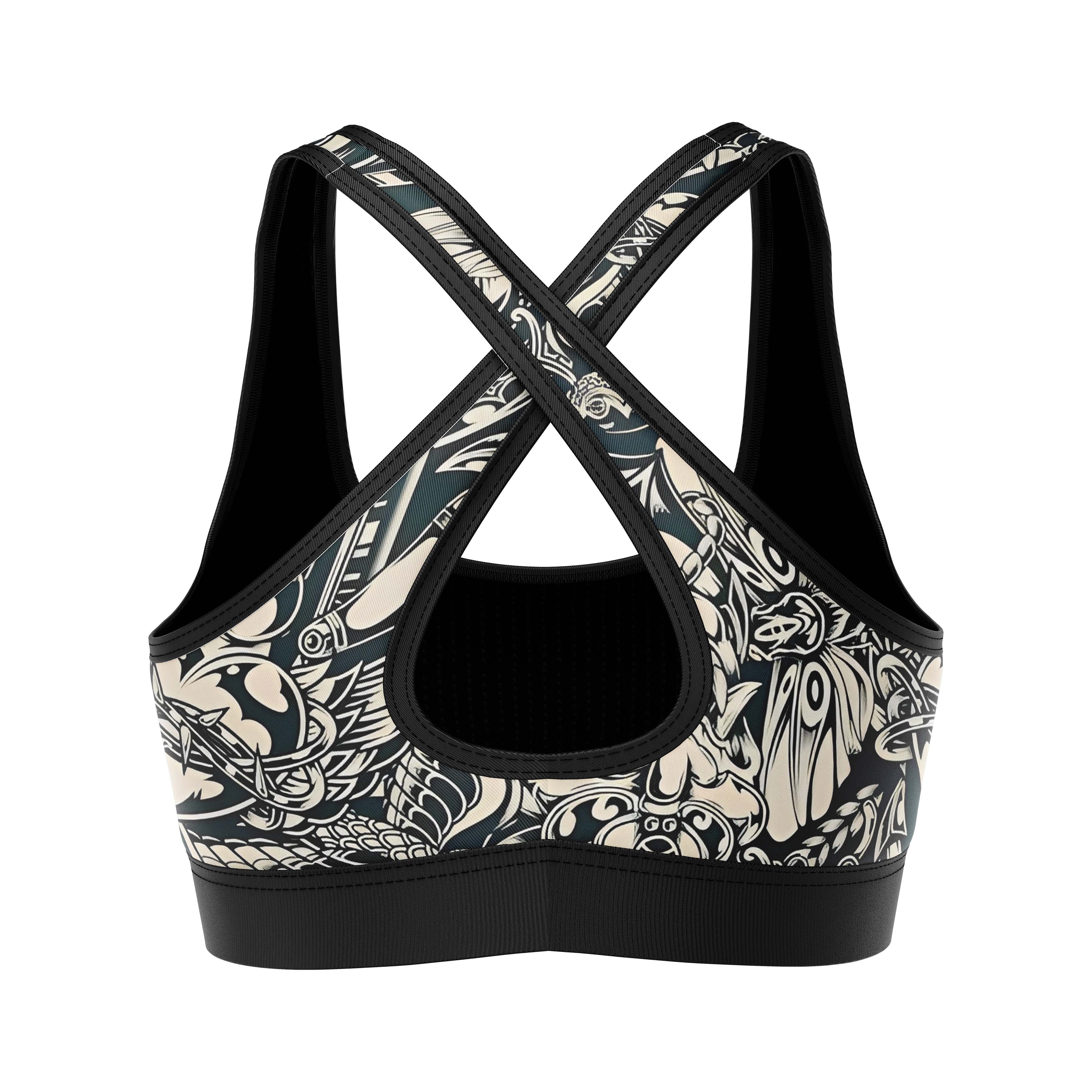 Tattoo Style Sports Bra