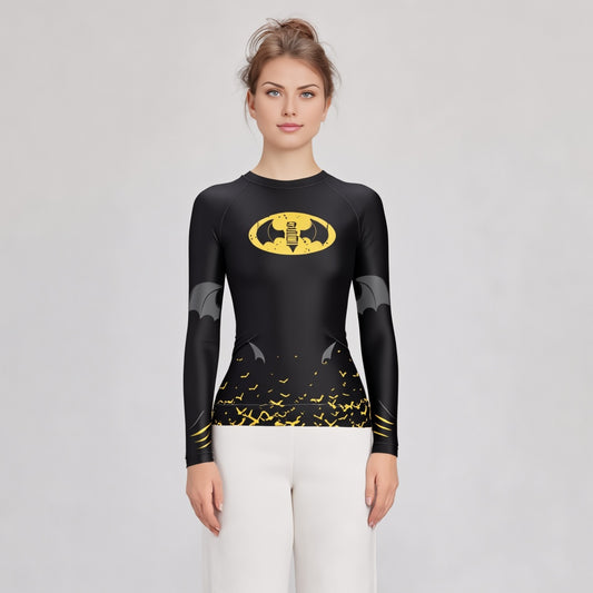 Bat Force Compression Rashguard For Women