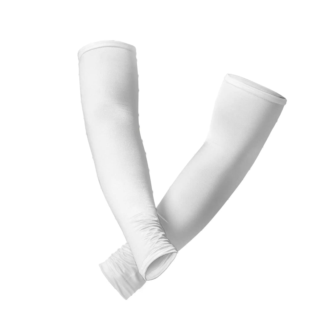 Combatra Cricket White Arm Sleeves – UPF 50+