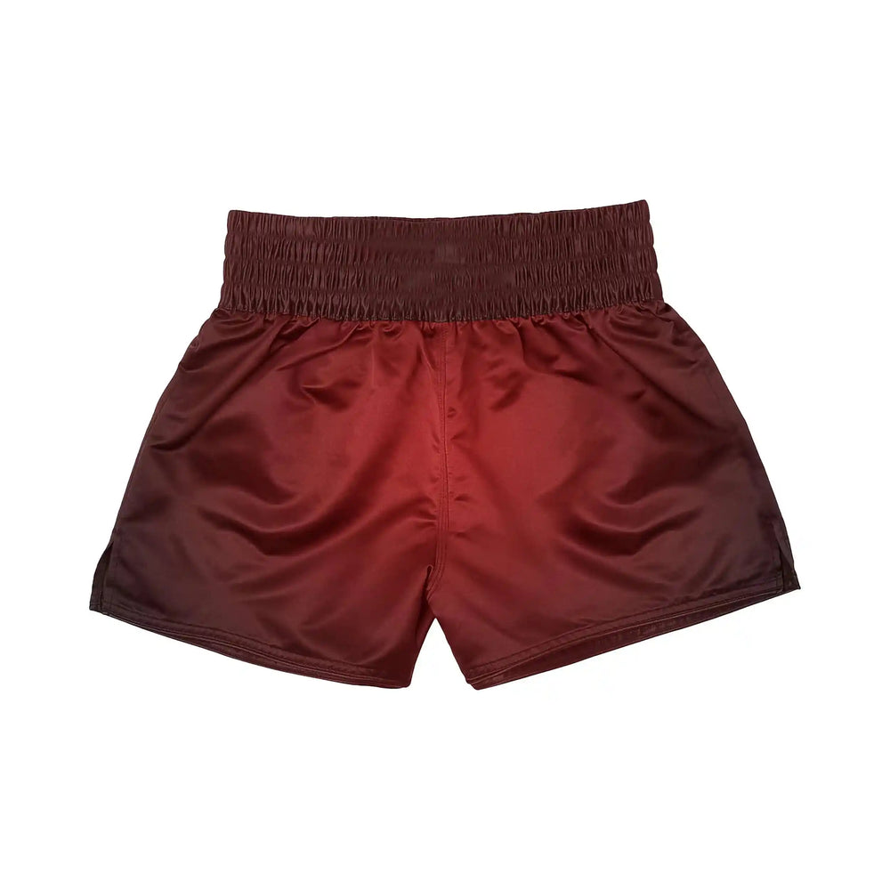Wolf Flame Muay Thai Shorts back view | Combatra
