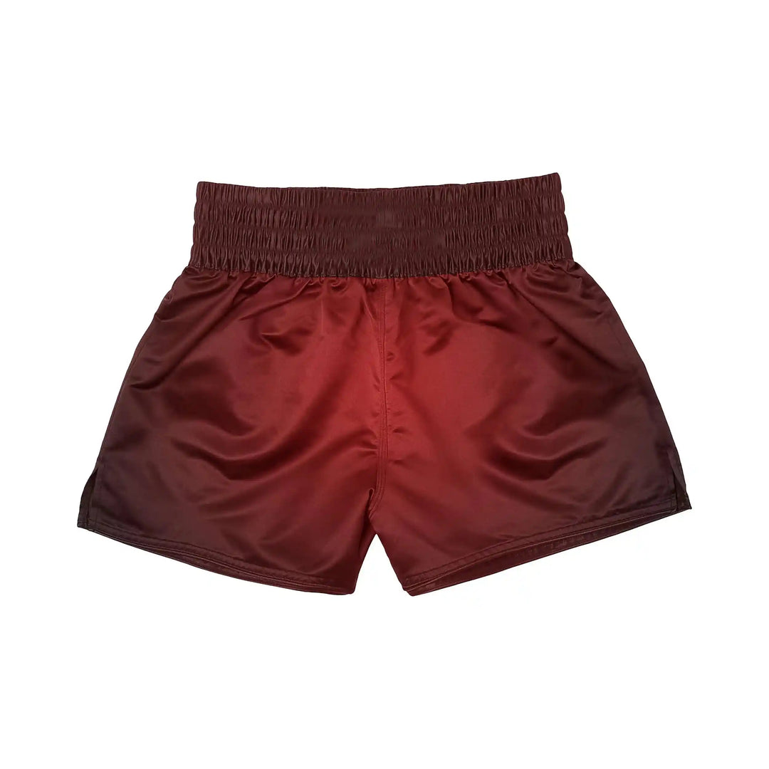 Wolf Flame Muay Thai Shorts back view | Combatra