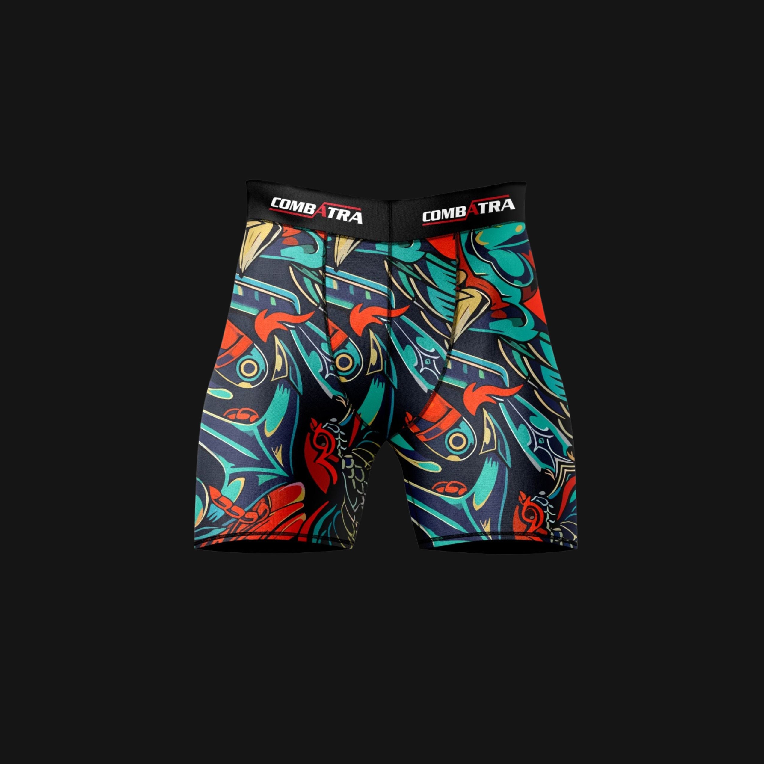 Demon Spirit Graphic Compression Shorts