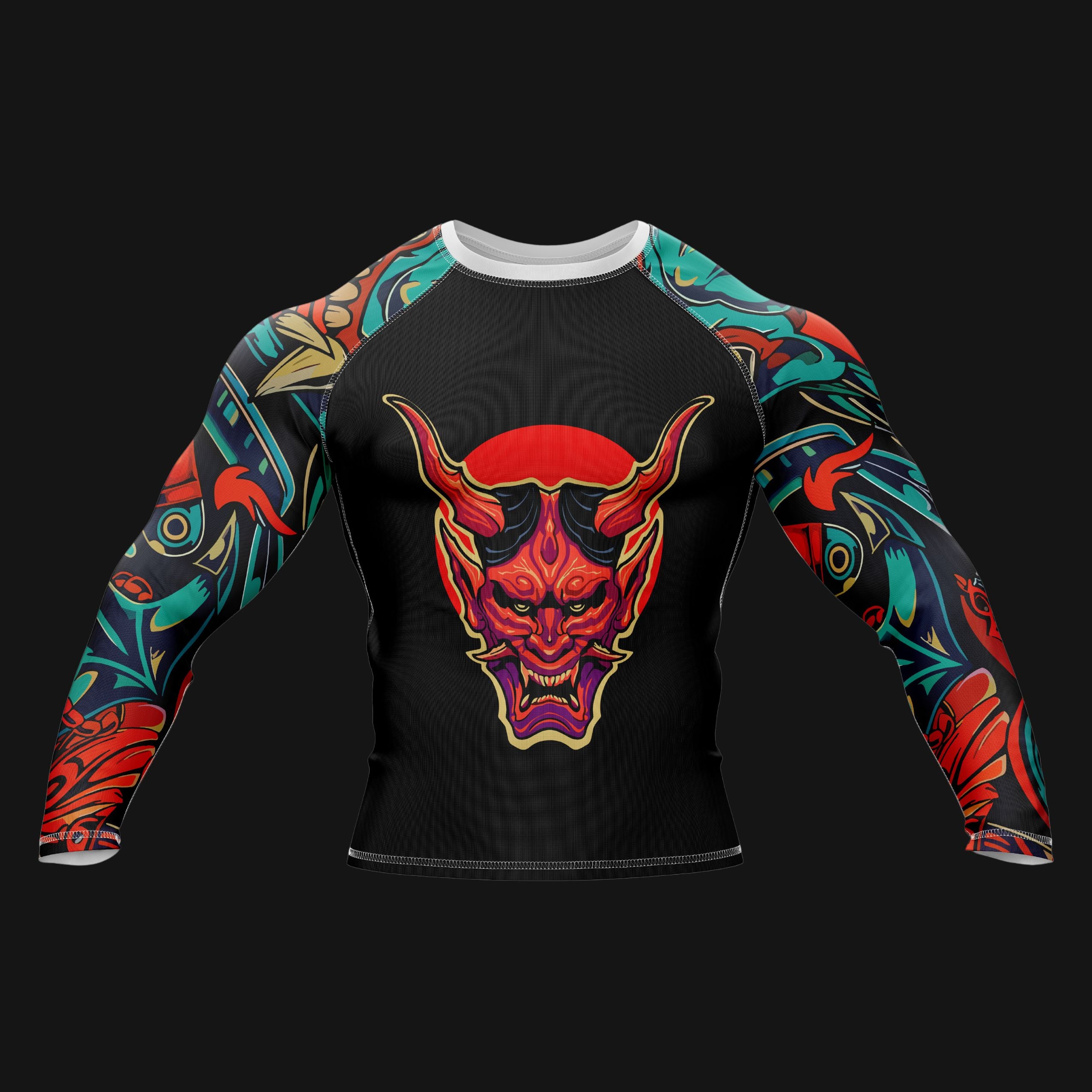 Demon Spirit Graphic Compression Rash Guard