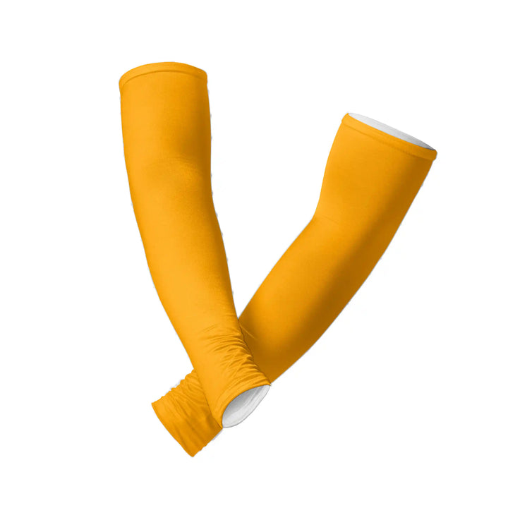 Yellow Compression Arm Sleeves – UPF 50+ | Combatra