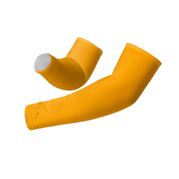 Yellow Compression Arm Sleeves – UPF 50+ | Combatra