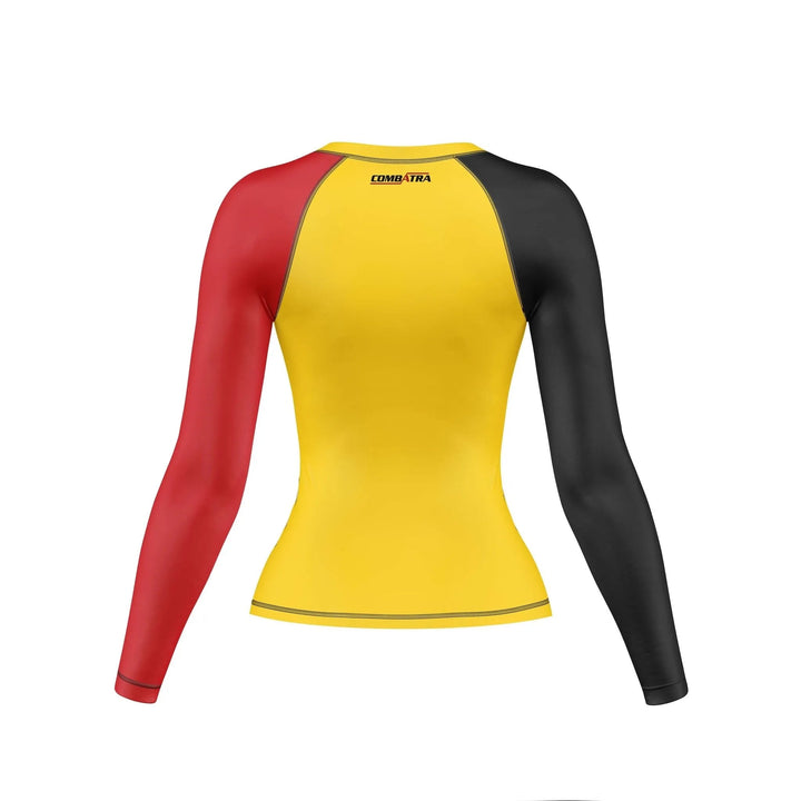 Aboriginal Art Compression Rash Guard For Women - Premium Rashguards | Combatra