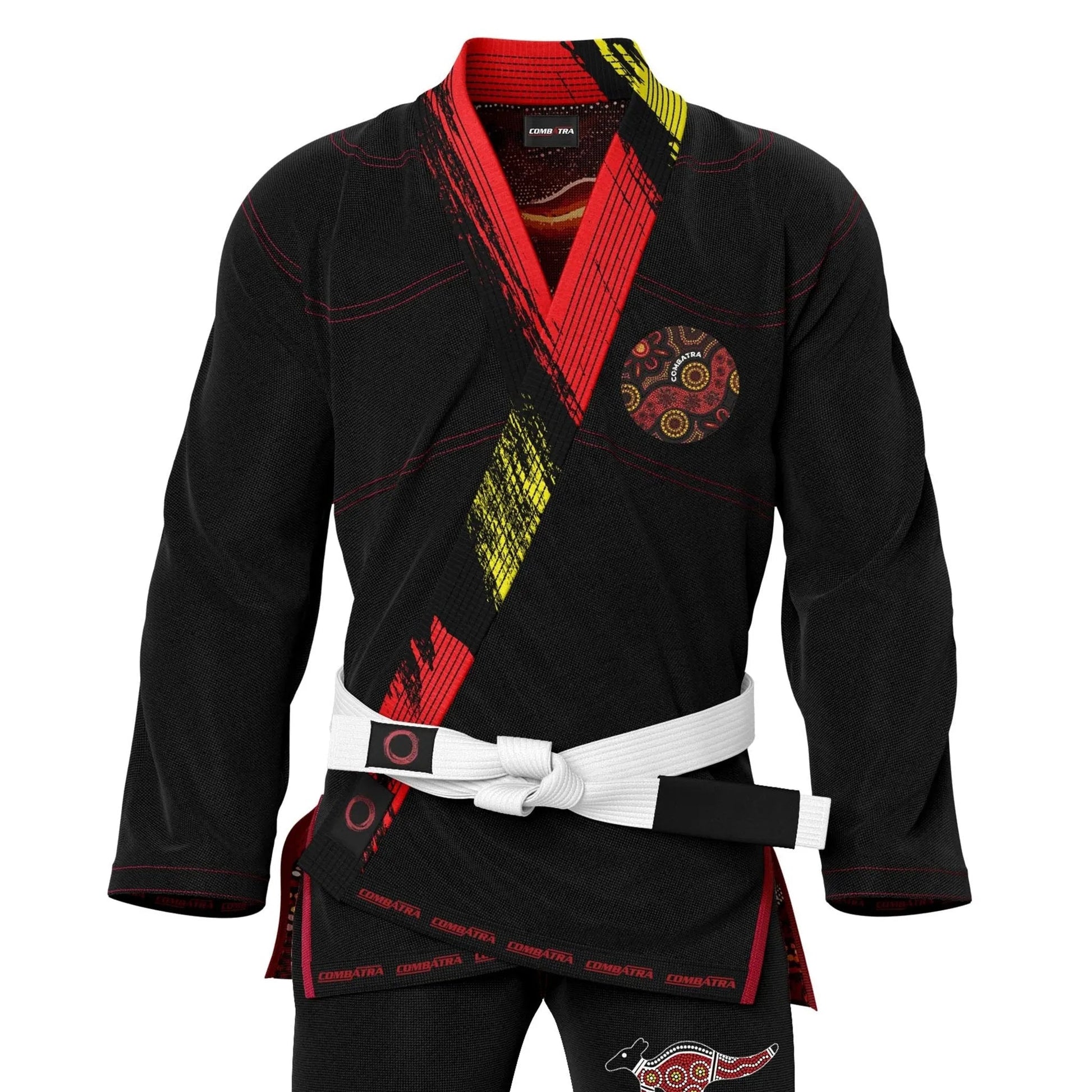 Aboriginal Traditional Art Patriotic Brazilian Jiu - Jitsu Gi - Patriotic Gi | Combatra