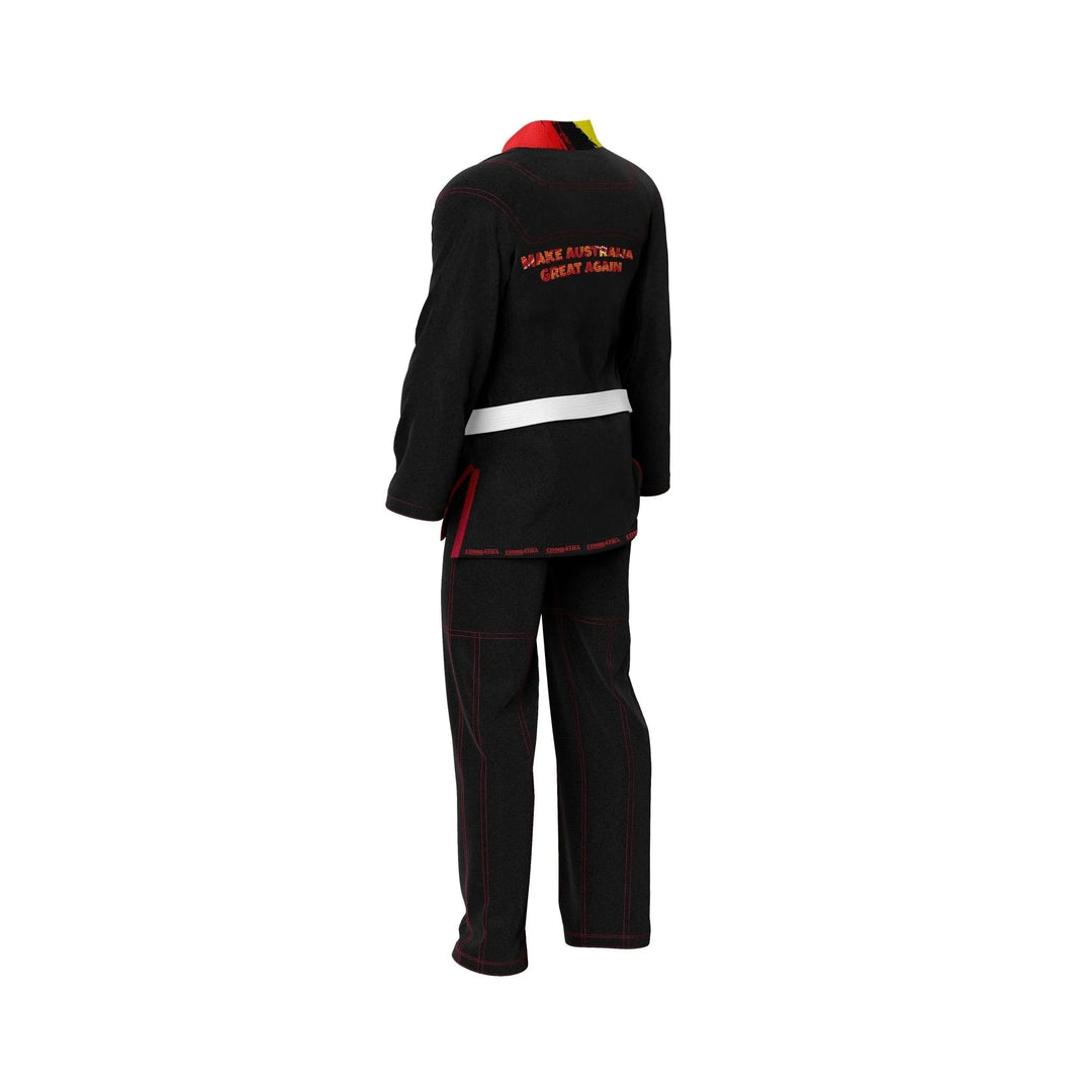 Aboriginal Traditional Art Patriotic Brazilian Jiu - Jitsu Gi - Patriotic Gi | Combatra