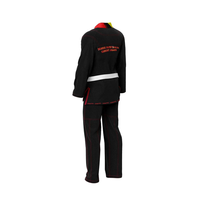 Aboriginal Traditional Art Patriotic Brazilian Jiu - Jitsu Gi - Patriotic Gi | Combatra