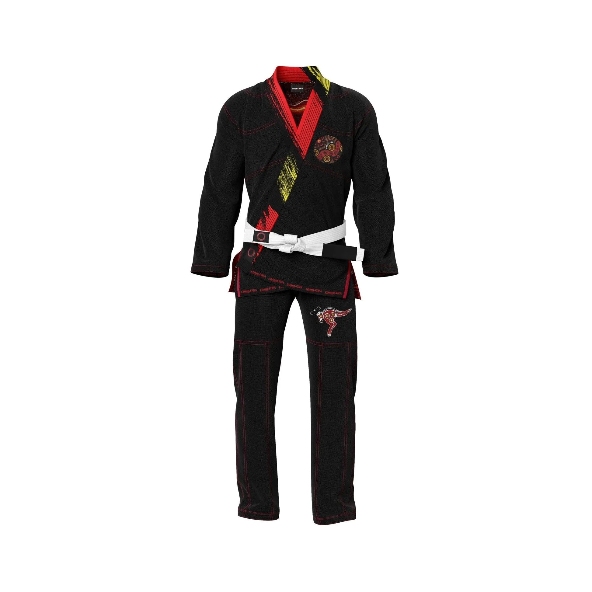 Aboriginal Traditional Art Patriotic Brazilian Jiu - Jitsu Gi - Patriotic Gi | Combatra