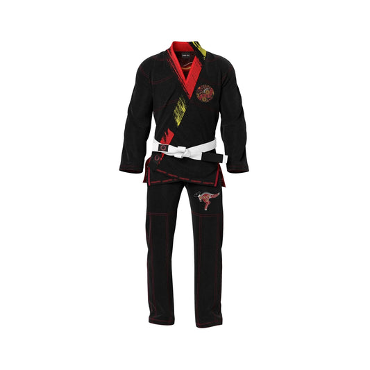 Aboriginal Traditional Art Patriotic Brazilian Jiu - Jitsu Gi - Patriotic Gi | Combatra