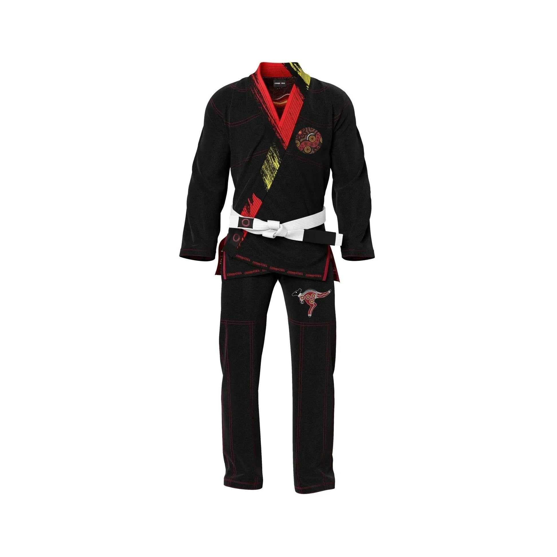 Aboriginal Traditional Art Patriotic Brazilian Jiu - Jitsu Gi - Patriotic Gi | Combatra
