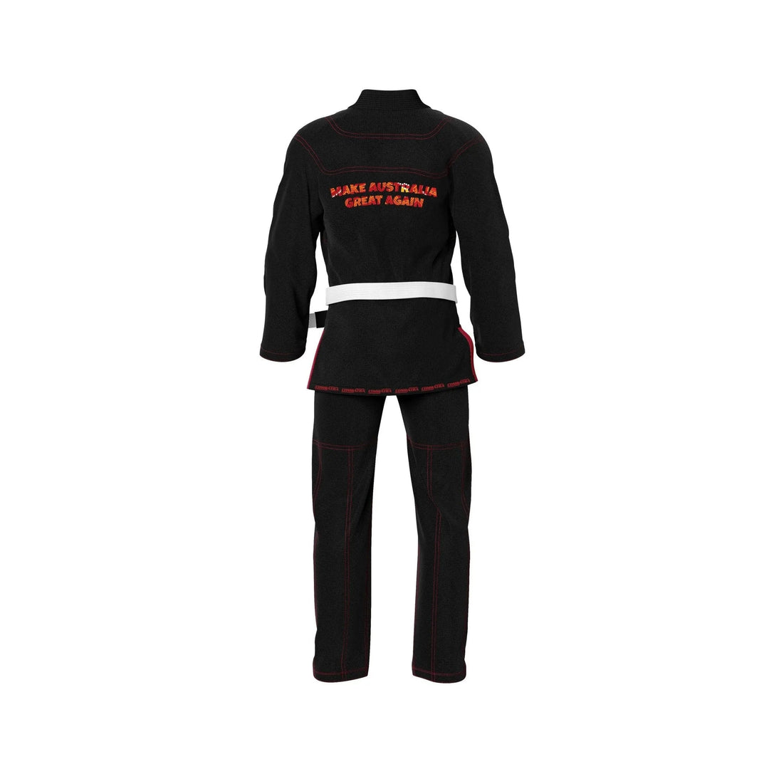 Aboriginal Traditional Art Patriotic Brazilian Jiu - Jitsu Gi - Patriotic Gi | Combatra