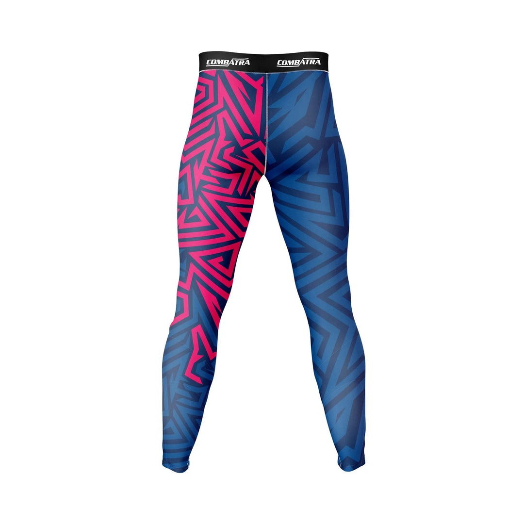 Abstract Geometric Compression Pants - Compression Pants | Combatra