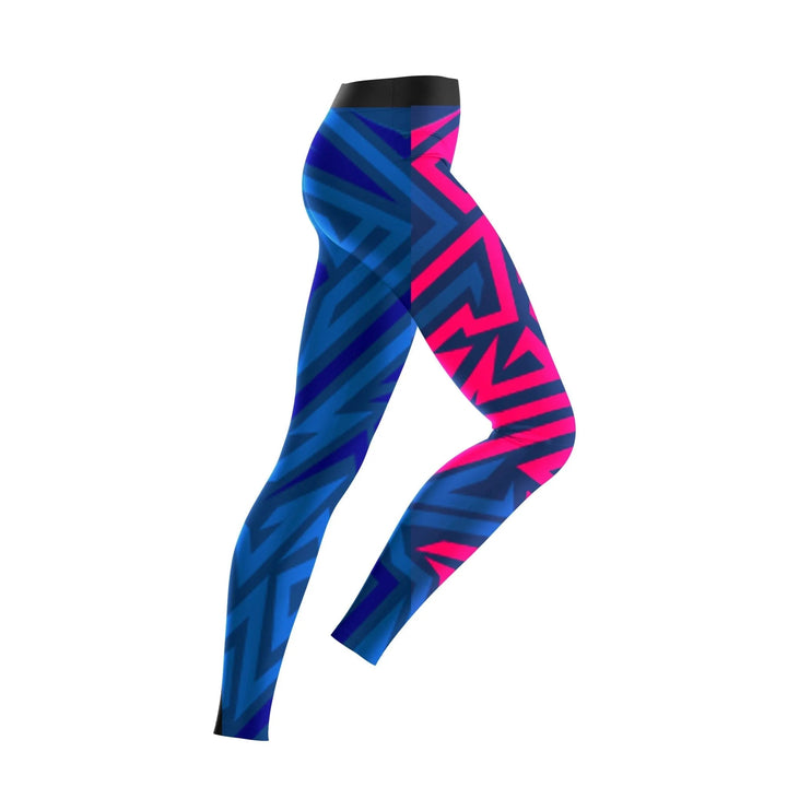 Abstract Geometric Compression Pants - Compression Pants | Combatra