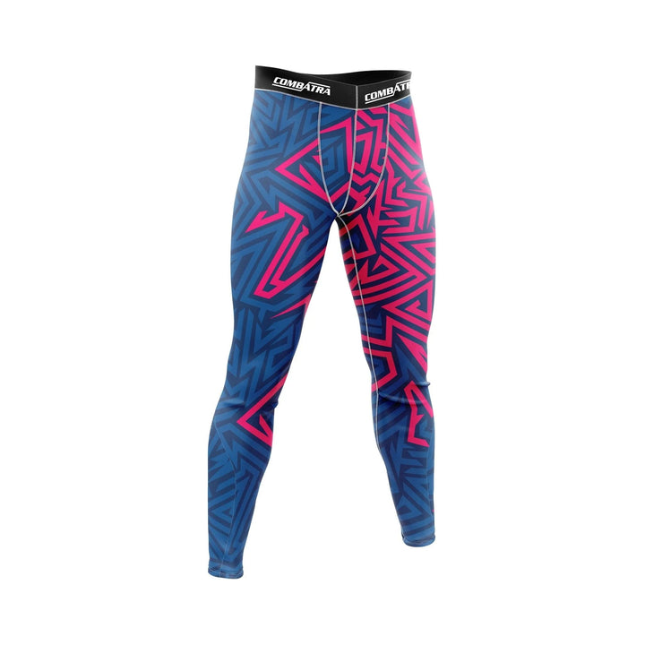Abstract Geometric Compression Pants - Compression Pants | Combatra