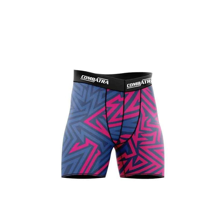 Abstract Geometric Compression Shorts - Compression Shorts | Combatra