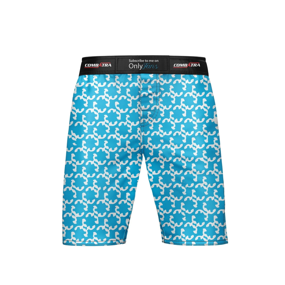 Abstract Sky Blue MMA Shorts - MMA Shorts | Combatra