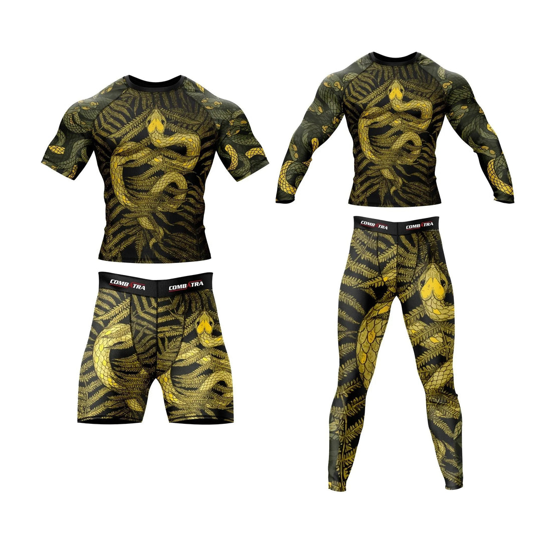 Abstract Snake fury Compression Pants - Compression Pants | Combatra